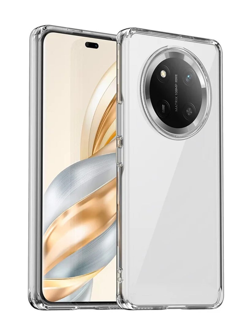 Honor X9c 5G 2024 / Honor Magic7 Lite 5G 2025 TPU Bumper Corners with Hard PC Case Cover - Clear