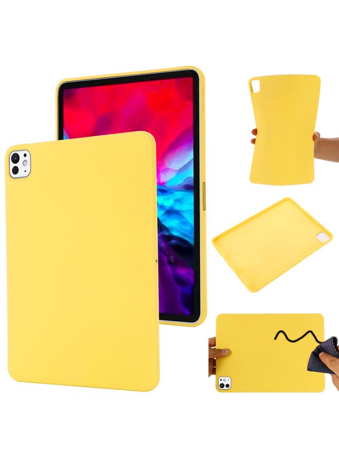 زبون حافظة لجهاز iPad Pro 13 2024، حافظة سيليكون سائلة مقاومة للصدمات بلون نقي - Image 1