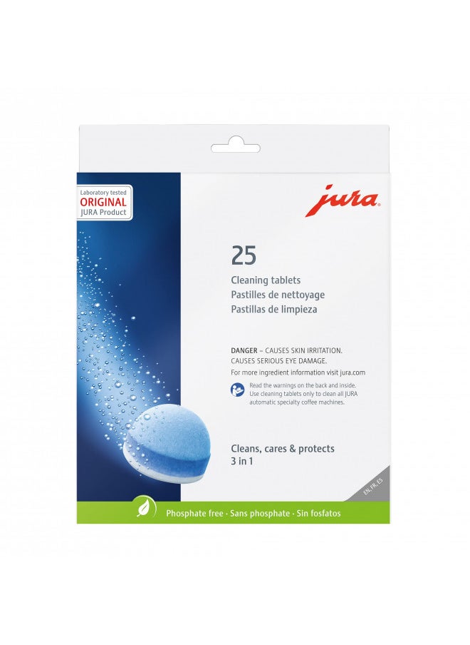 Jura 3-Phase Cleaning Tablets (25 pack blister)
