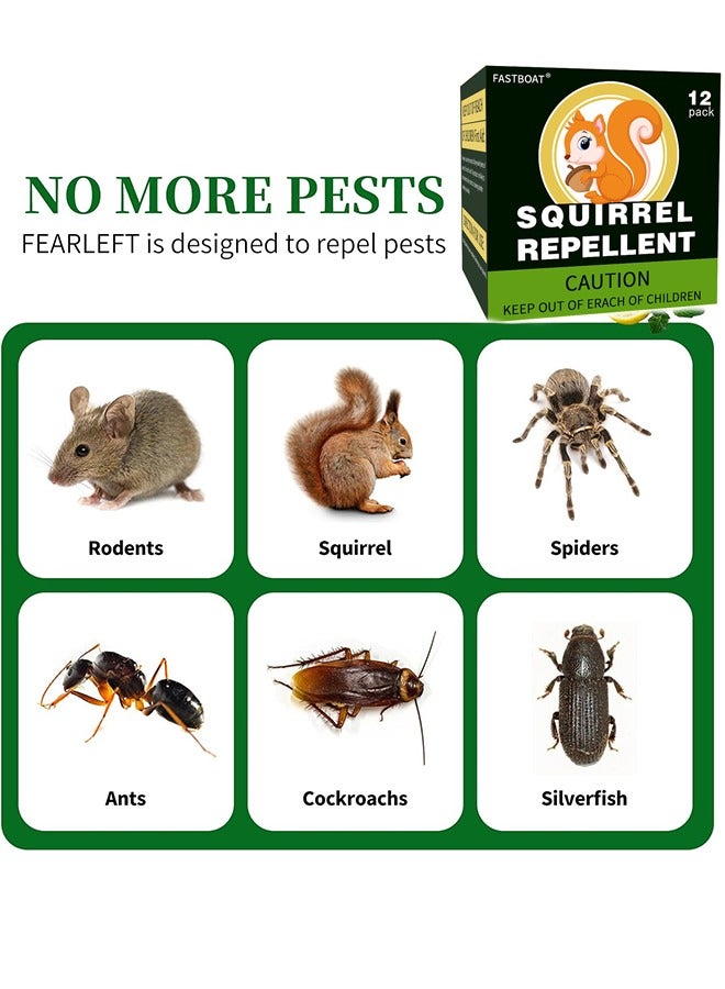 Generic Squirrel Repellent Balls for Outdoor & Attic - Mouse & Rodent Deterrent with Long-Lasting 30-60 Days Protection, Safe for Pets/Humans, Garden/Patio Use,12 PCS  - Image 2