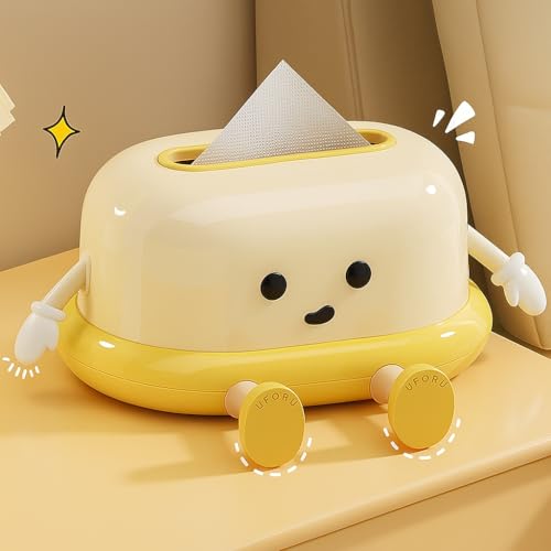 Coslifestore Cute Cartoon Tissue/Paper Box Holder Toaster Shape –Fun Desktop Item for Kids Study Table,Bathroom, Car, Home, Office Universal Fit, Return Favours for Boys & Girls - Image 2