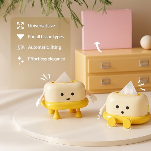 Coslifestore Cute Cartoon Tissue/Paper Box Holder Toaster Shape –Fun Desktop Item for Kids Study Table,Bathroom, Car, Home, Office Universal Fit, Return Favours for Boys & Girls - Image 5
