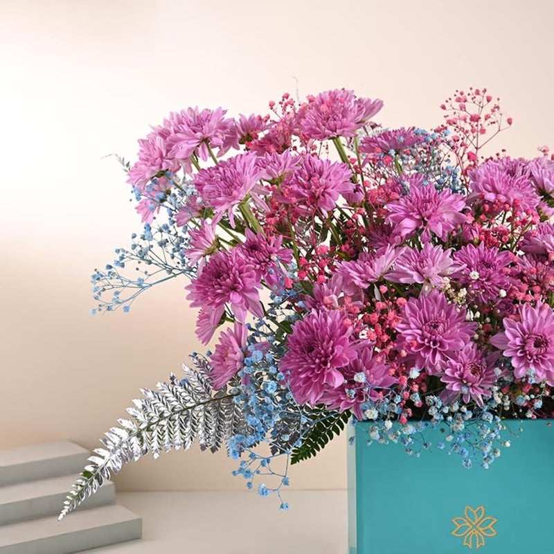 Floweraura FlowerAura Fresh Live Flower Bouquet of 6 Daisy Flowers In FA Box For Birthday Gift Anniversary Gift Wedding Gift Congratulations Gift Gift For Special Occasions Same Day Delivery  - Image 3