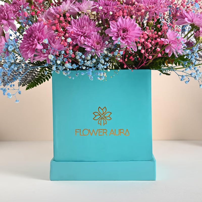 Floweraura FlowerAura Fresh Live Flower Bouquet of 6 Daisy Flowers In FA Box For Birthday Gift Anniversary Gift Wedding Gift Congratulations Gift Gift For Special Occasions Same Day Delivery  - Image 4