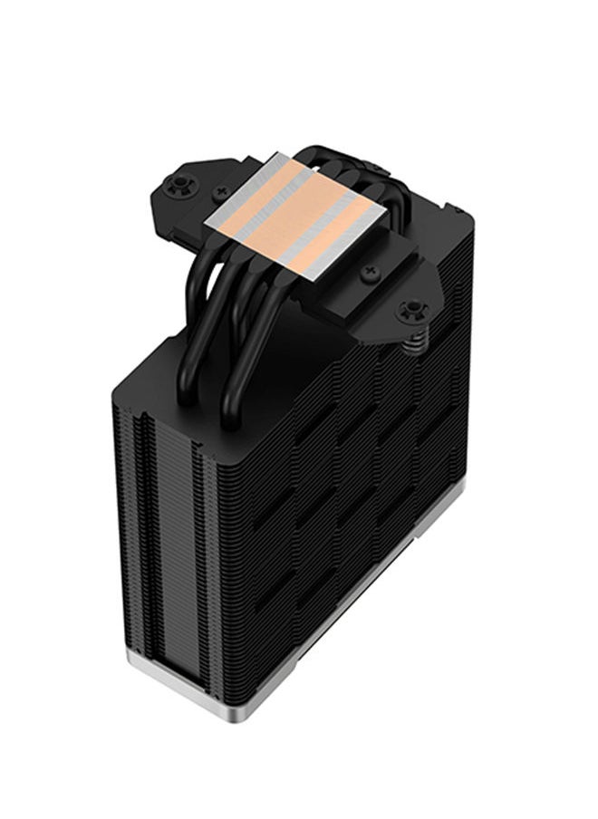 DEEPCOOL - AK400 ZERO DARK Performance CPU Cooler, 4 Copper Heat Pipes, 120mm Fluid Dynamic Bearing PWM Fan, 220W TDP | R-AK400-BKNNMN-G-2 - Image 1
