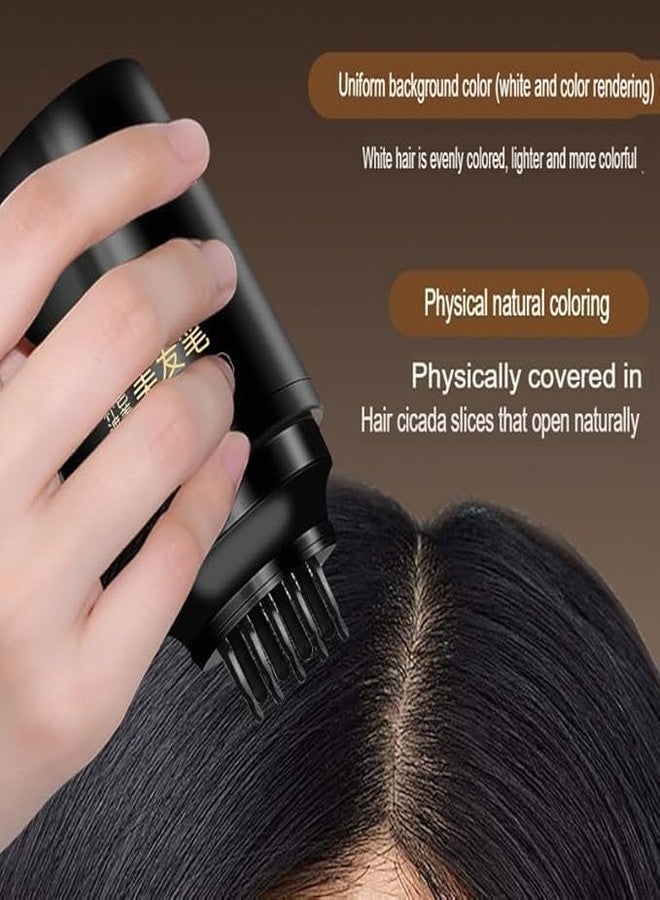 KHAMKARI Hair Dye StIck,Waterproof and Sweatproof Hair Color Stick,2025 New 2-in-1 Portable Hair Dyeing SticK Comb,Hair Dye Brush,Instant Hair Coloring Stick,HairPen Applicator for Adult Men Women, Home and Travel Use (Black) - Image 3