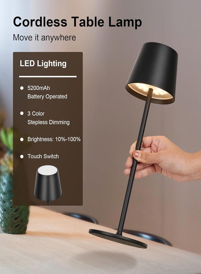 AMPLIN LED Floor Lamp with Touch Control, 3000K Warm White, Dimmable & Height Adjustable, USB Rechargeable, Cordless Standing Lamp for Indoor & Outdoor Use, Portable & Modern Design - Image 5