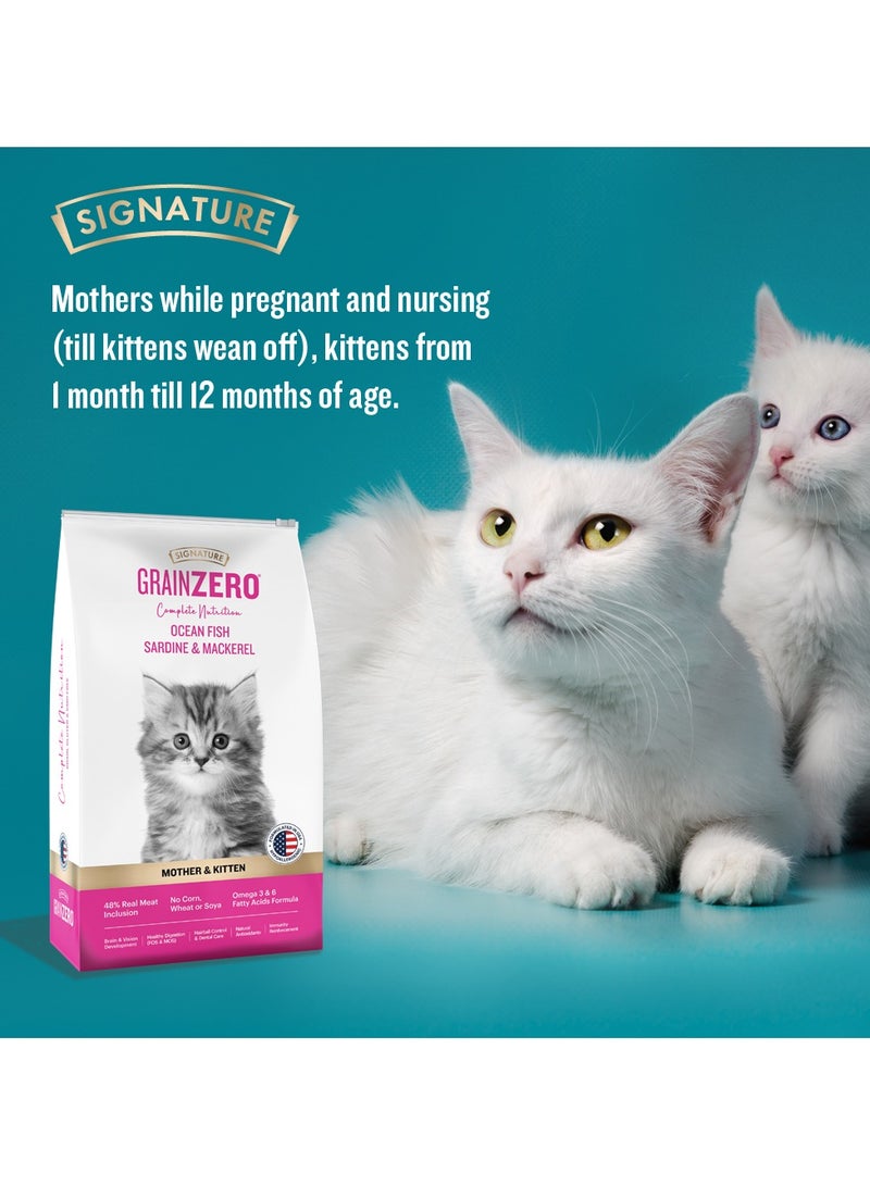 Grain Zero طعام جاف للقطط الصغيرة من الدرجة الممتازة - سمك المحيط - سردين وسمك مكرل - Image 5