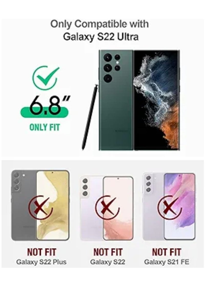 traditious Clear Magnetic Case for Samsung Galaxy S22 Ultra - Magsafe Card Wallet & Wireless Charger Compatible, Shockproof with Screen & Camera Protection  - Image 2