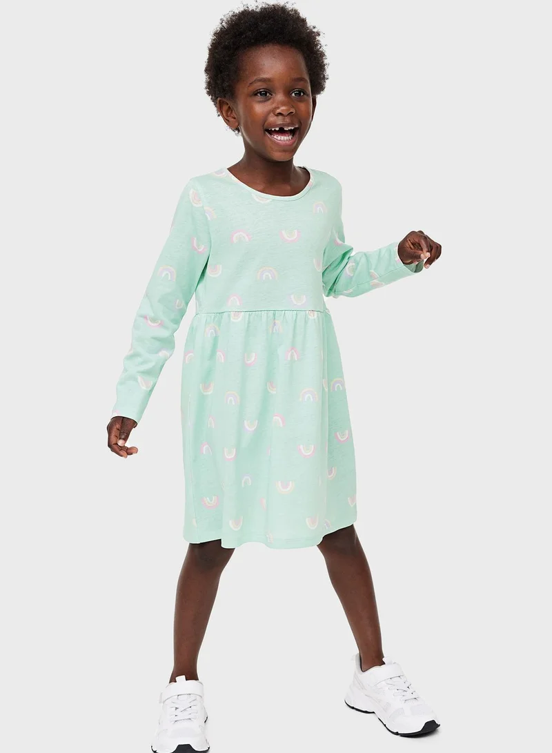 H&M Kids Printed Midi Dress