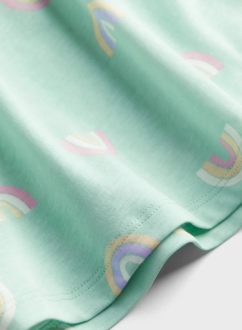 H&M Kids Printed Midi Dress