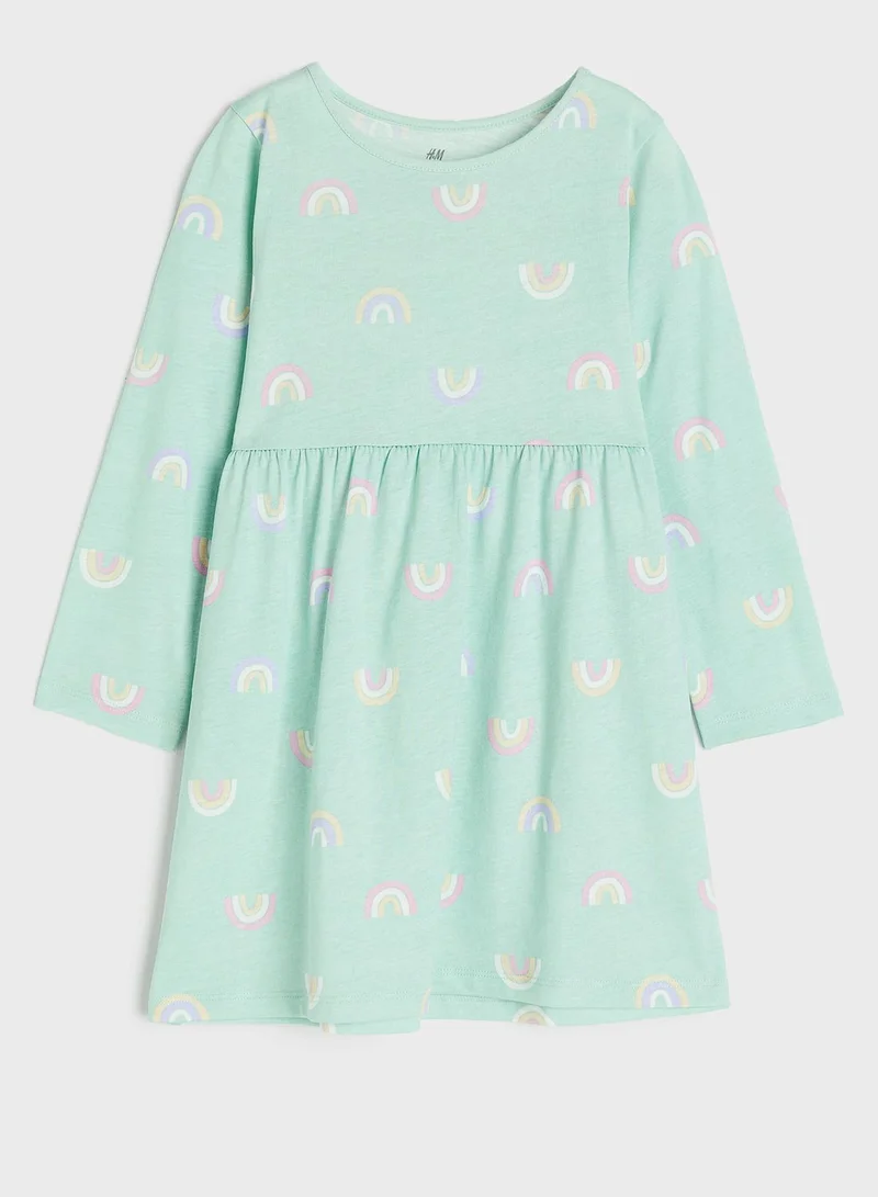H&M Kids Printed Midi Dress