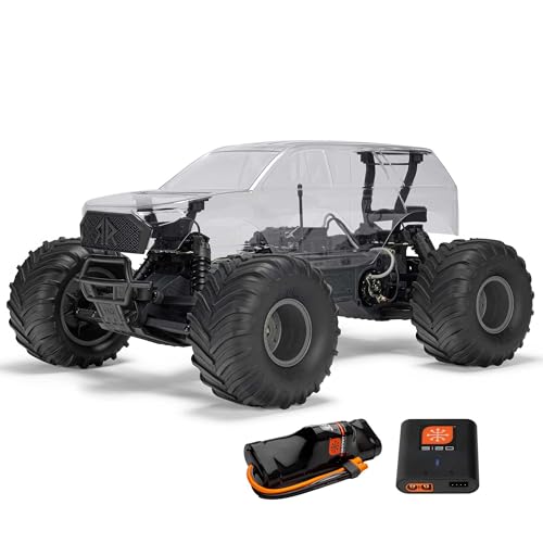 ARRMA 110 Gorgon 2WD RTA Kit Brushed Monster Truck Battery Charger Included Clear ARA3230SKT2 - Image 1