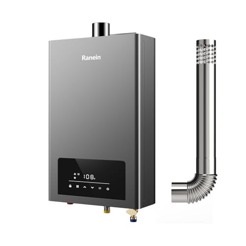 Ranein Propane Gas Tankless Water Heater, Indoor Max 3.6 GPM, 80,000 BTU Instant Hot Water Heater - Image 1