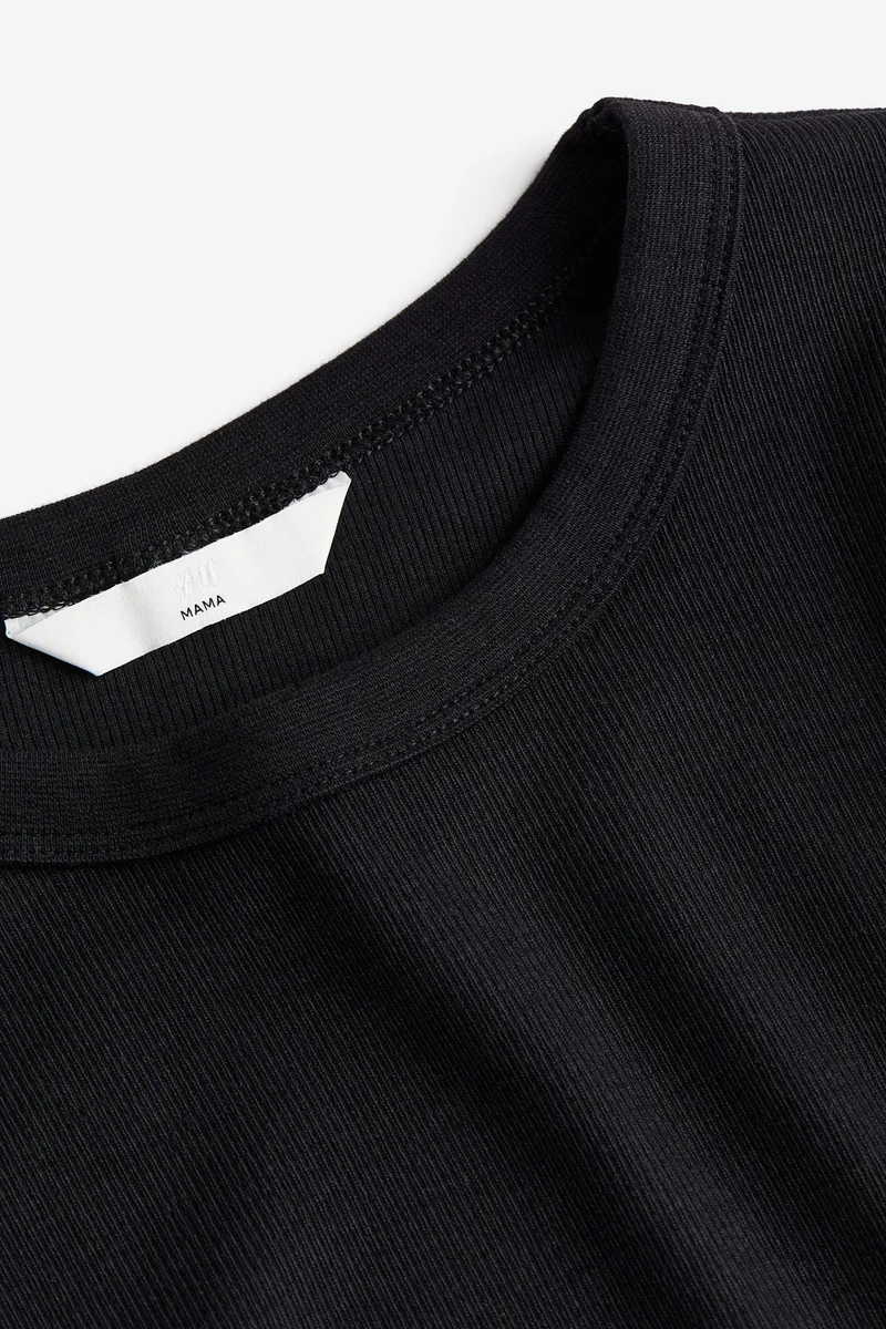 H&M  MAMA Ribbed jersey top for Women | Best Price UAE