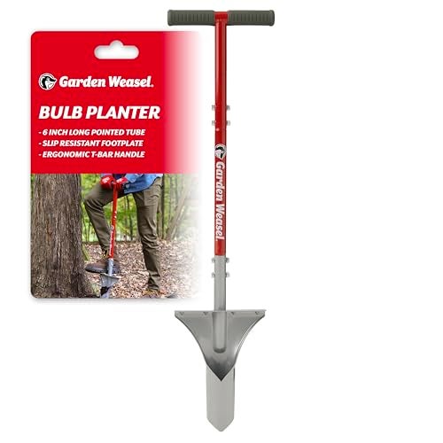GARDEN WEASEL Bulb Planter Tool Manual Bulb Planting Tool and Sod Cutter for Tulips Daffodils and Perennials Ergonomic Footplate and Carbon Steel Design Latest Model 913503 - Image 1