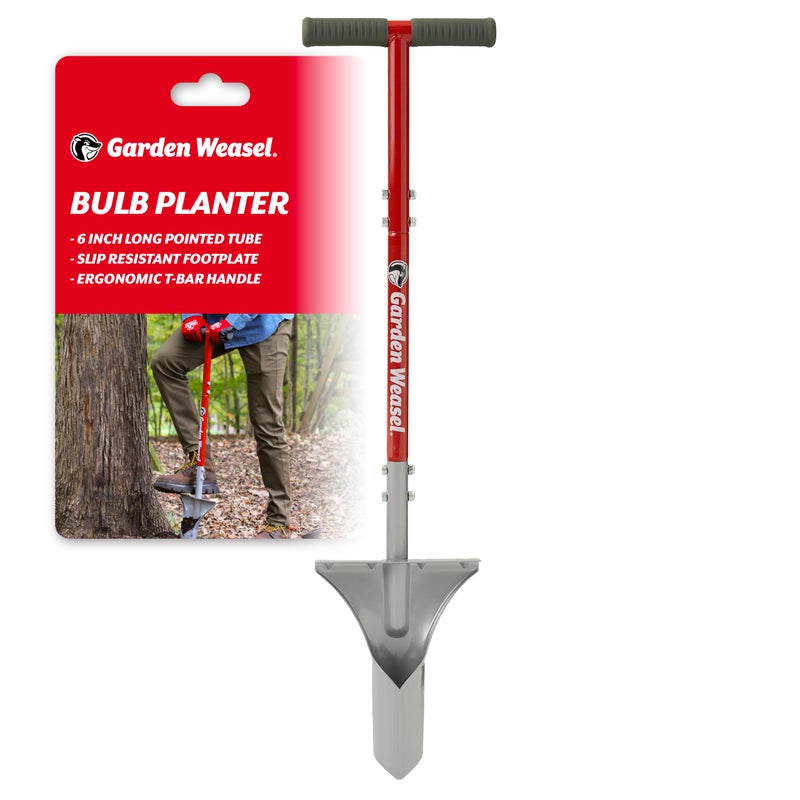GARDEN WEASEL Bulb Planter Tool Manual Bulb Planting Tool and Sod Cutter for Tulips Daffodils and Perennials Ergonomic Footplate and Carbon Steel Design Latest Model 913503 - Image 2