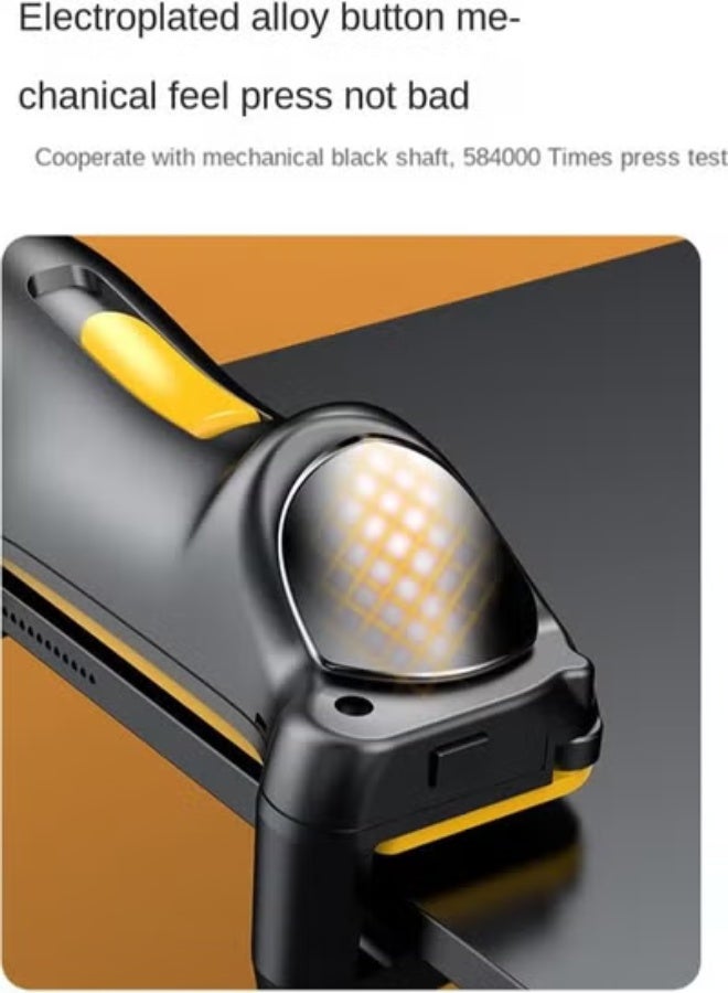 ذراع تحكم PUBG للأيباد – ذراع ألعاب لوحي مع 6 أصابع، أزرار L1R1، عصا تحكم سعوية قابلة للتعديل - Image 4