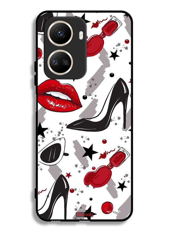 Tolwak - Huawei nova 10 SE Protective Case Cover Lipstick And Shoes Art - Image 1