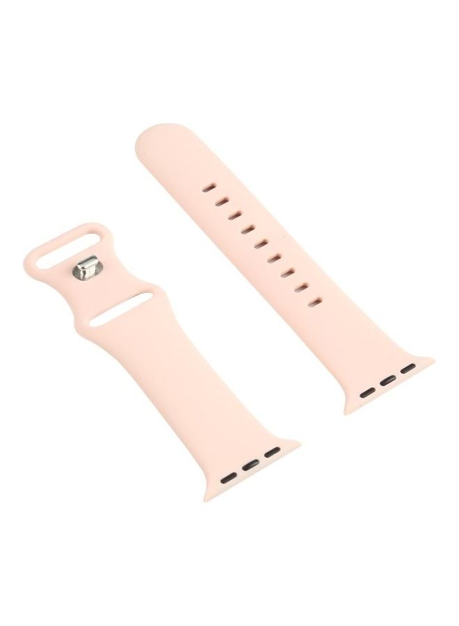 NIBEMINENT Double Wear Rivets Replacement Watchbands For Series 6/SE/5/4 40mm 3/2/1 38mm Pink - Image 3
