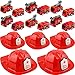 Flotory 24 Pcs Fireman Party Favors Inlcude 12 Plastic Firefighter Hat 12 Mini Pullback Fire Trucks Toy Engine Car Fire Chief Hat for Kids Firefighter Birthday Party Supplies Bag Filler Gift - Image 3
