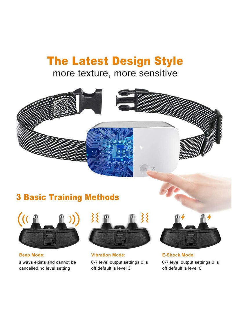 Excefore Rechargeable Anti Barking Training Dog Collar with 7 Adjustable Sensitivity and Intensity Levels Vibration - Image 2