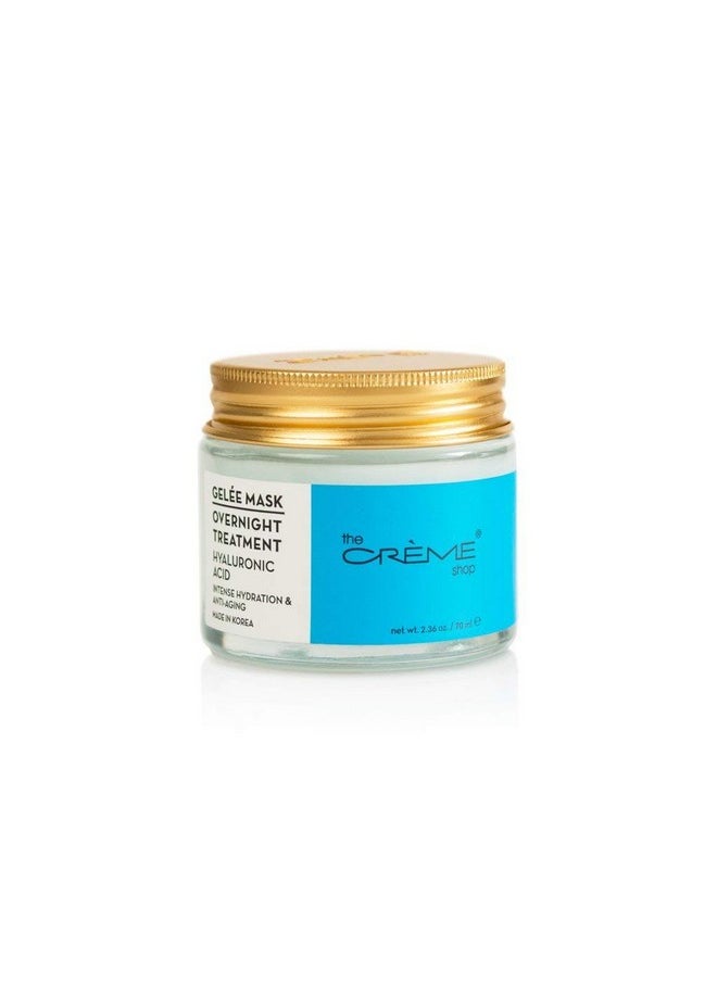 The Crème Shop The Crème Shop Korean Skincare | Overnight Gel Mask for Moisturizing and Hydrating, Anti-Aging, Brightening, Relief facial skin care - 2.36 oz (Hyaluronic Acid)  - Image 1