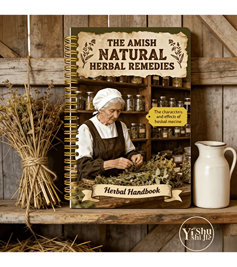 2026 Edition Amish Family Pharmacist Herbalist Notebook Vintage Herbal Book with Plant Based Traditional Remedies Durable Cover High Quality Paper 5.5 X 8.3 Inches - Image 4