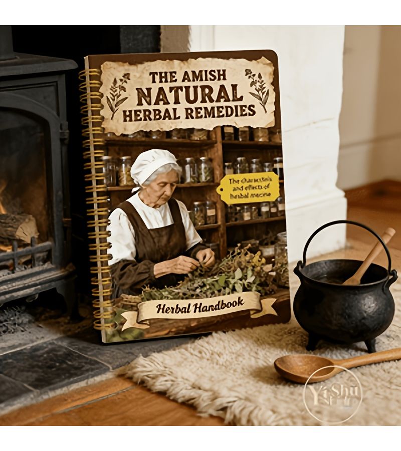 2026 Edition Amish Family Pharmacist Herbalist Notebook Vintage Herbal Book with Plant Based Traditional Remedies Durable Cover High Quality Paper 5.5 X 8.3 Inches - Image 3