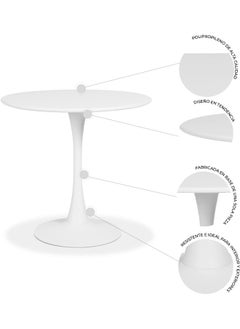 Style Dining Table is Perfect for a Home Dining Room or café. It has a Round top and Seats up to Four People White 70x70x73Cm - pzsku/ZC7CEC1DBDDA5AEB96AA3Z/45/_/1729595922/10366ef3-7ec0-4a54-b67b-ffb6f48af14c