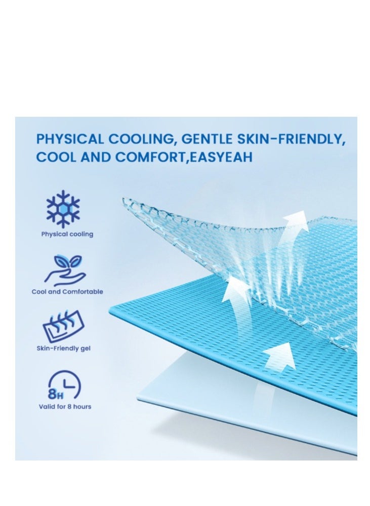 Sumifun Cooling Patches, Fever Patches for Kids And Adults Fever Discomfort & Pain Relief, Cooling Relief Fever Reducer, Soothe Headache Pain, Instant Physical Cooling Patch10 Packs  - Image 4