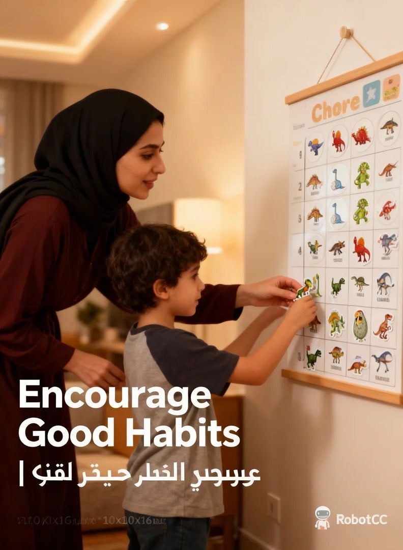 robotgcc Dinosaur Reward Stickers 500 Pcs | 3.8 cm Waterproof Round Labels | Kids Learning and Teacher Classroom Rewards | Random Delivery (3 Versions) - Image 2