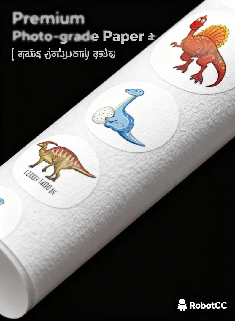 robotgcc Dinosaur Reward Stickers 500 Pcs | 3.8 cm Waterproof Round Labels | Kids Learning and Teacher Classroom Rewards | Random Delivery (3 Versions) - Image 4