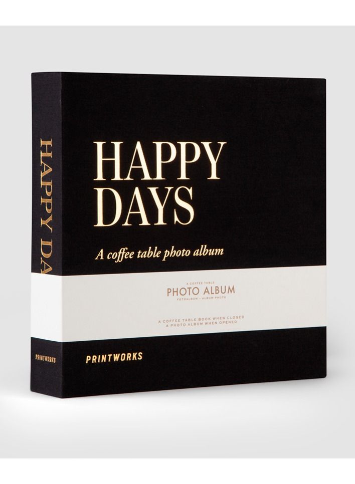 PrintWorks Photo Album Happy Days Black S by PrintWorks  - Image 3