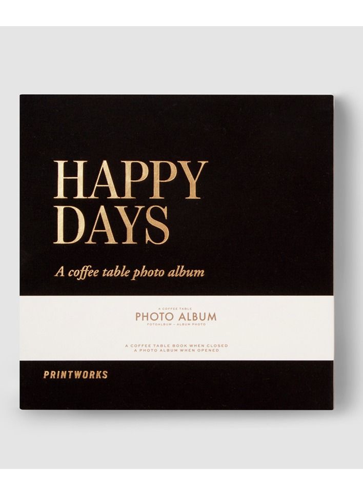 PrintWorks Photo Album Happy Days Black S by PrintWorks  - Image 1