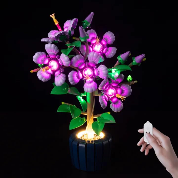Nitemode Light Kit Compatible with Lego Hibiscus Flowers 10372 Upgraded Lighting Accessories for Botanicals Display Lights Only Model Set Not Included - Image 1