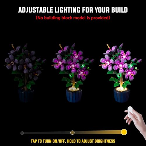 Nitemode Light Kit Compatible with Lego Hibiscus Flowers 10372 Upgraded Lighting Accessories for Botanicals Display Lights Only Model Set Not Included - Image 4