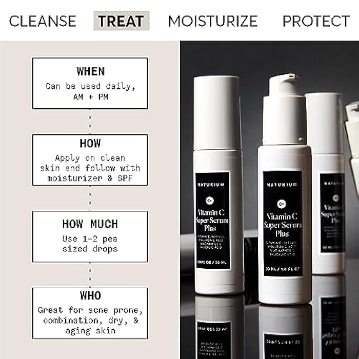 Naturium Vitamin C Super Serum Plus, Smoothing Face Care, plus Retinol, Hyaluronic Acid, Niacinamide & Salicylic Acid, 1 oz - Image 2