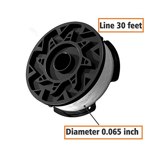 Lucky Seven AF100 Replacement Spool for Black and Decker AF-100-3ZP AF-100-BKP,30-Foot,0.065-Inch,(AF-1003ZP) fits GH900 GH600 GH610 String Trimmer 30ft 0.065" Trimmer Line Replacement Spool Refills (12 + 2 ) - Image 5