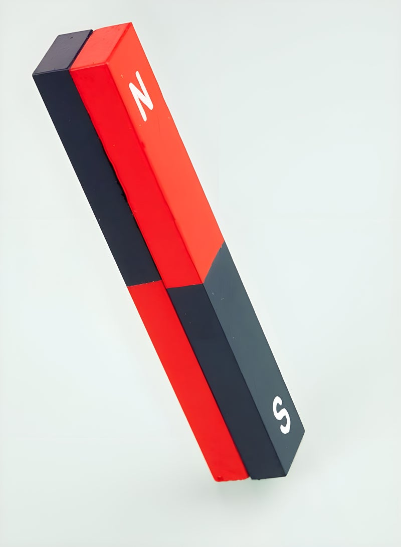 كرافت ماجيك CRAFT MAGIC ، مجموعة مغناطيس شريط تعليمي من 2 للعلوم والتعليم والتجارب والطلاب والمعلمين - تم تحديد الشمال والجنوب - الحجم: (11 مم × 6 مم × 75 مم) - Image 2