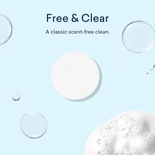 BLUELAND Laundry Detergent Tablets, 60 Count, Plastic-Free Eco-Friendly Pods, Sheets, Liquid Alternative - Fragrance Free and Clear, Natural, Gentle - Image 4