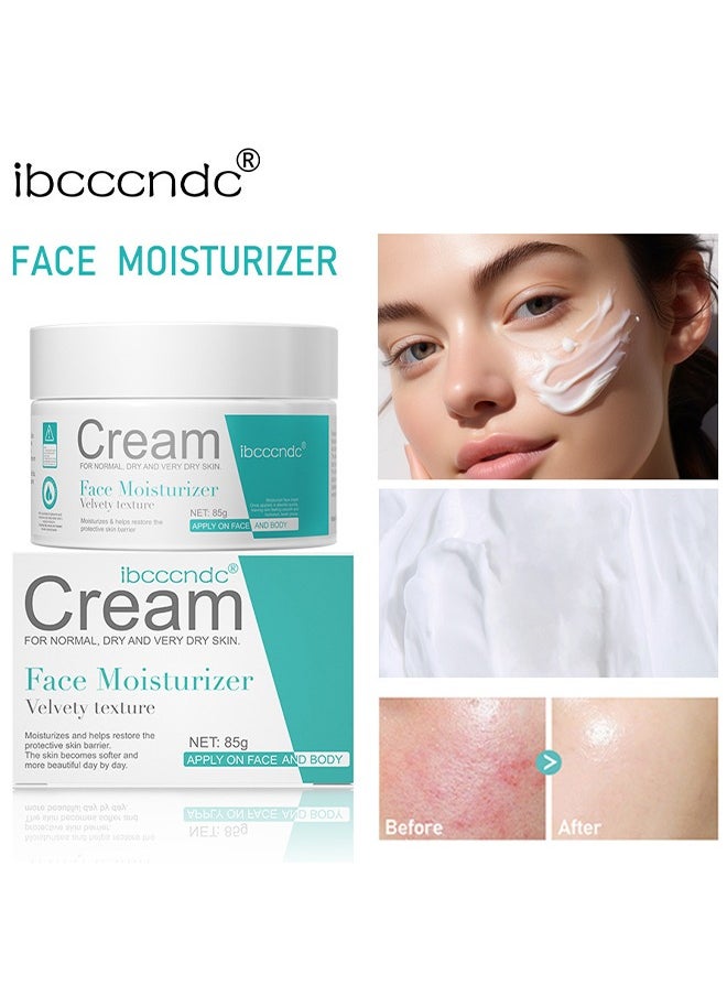 ibcccndc Cream,Skin Care Intensive Face Moisturizer Cream, Hydrating Cream, Facial Moisturizing Lotion for Dry Skin, For Women and Men, Anti-Aging Fragrance-Free Anti-Wrinkle, Apply for Face and Body 85g  - Image 1