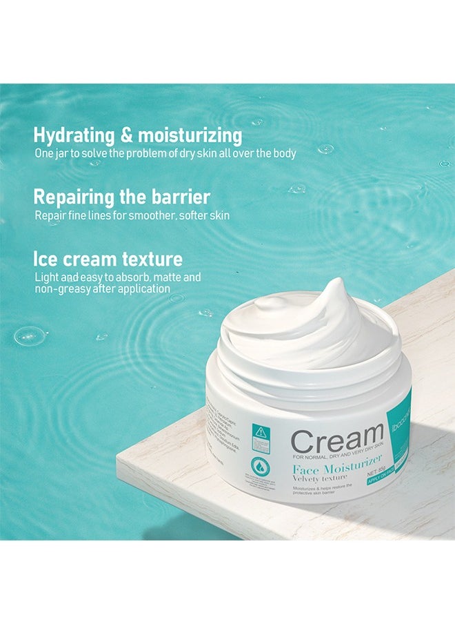 ibcccndc Cream,Skin Care Intensive Face Moisturizer Cream, Hydrating Cream, Facial Moisturizing Lotion for Dry Skin, For Women and Men, Anti-Aging Fragrance-Free Anti-Wrinkle, Apply for Face and Body 85g  - Image 4