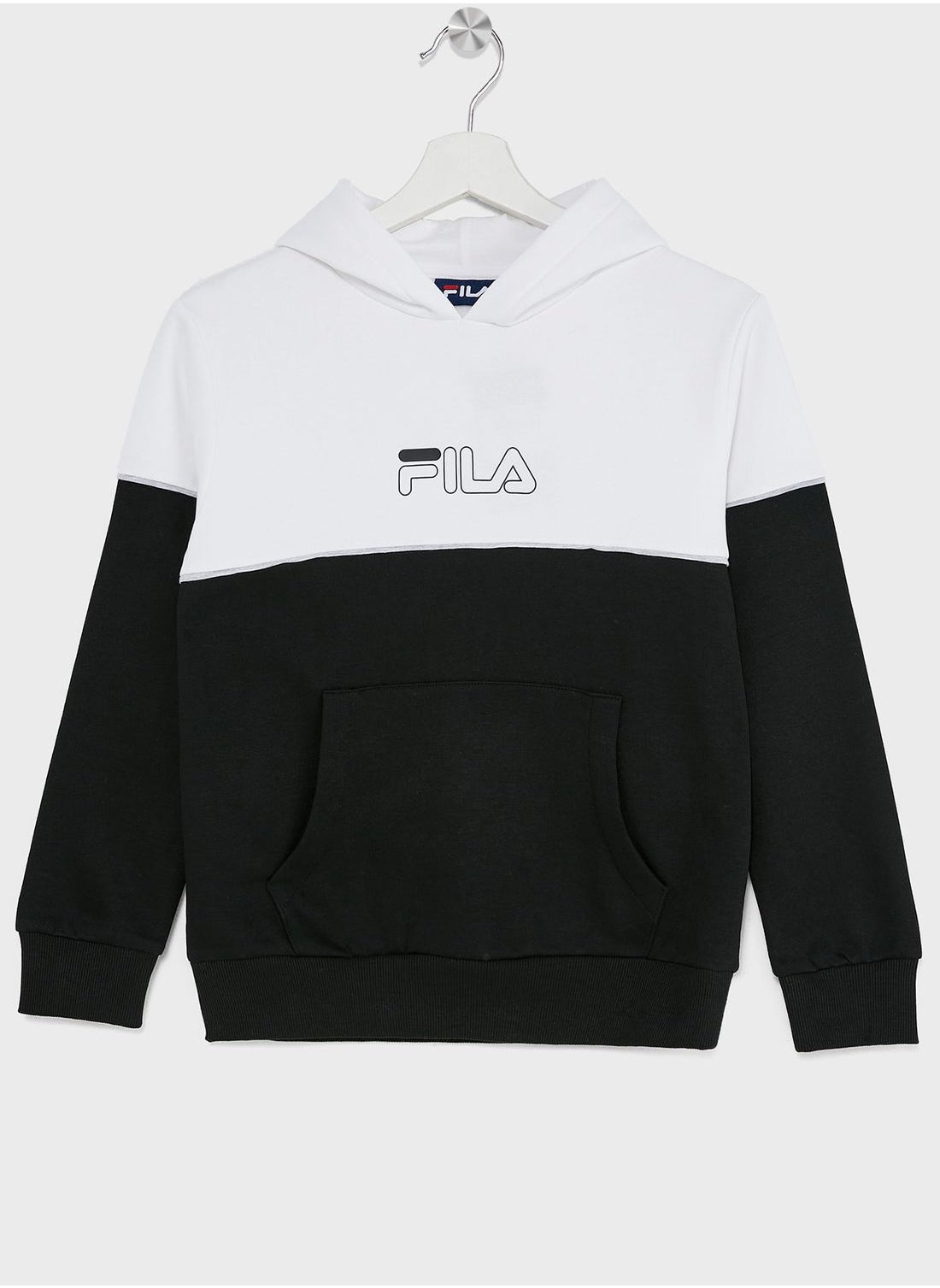 Buy Fila White Jason Logo Hoodie for Boys in Oman