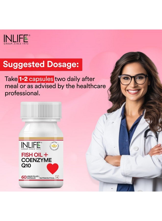 Inlife مكمل زيت السمك أوميغا 3 إنلايف مع إنزيم Q10 - 60 كبسولة - Image 5