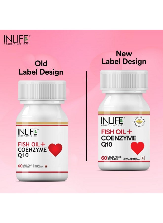 Inlife مكمل زيت السمك أوميغا 3 إنلايف مع إنزيم Q10 - 60 كبسولة - Image 4