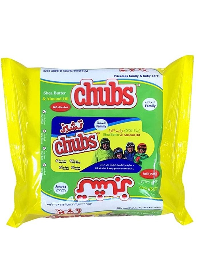 Chubs Family Wipes Bag 20 pack Shea Butter and Almond Oil 