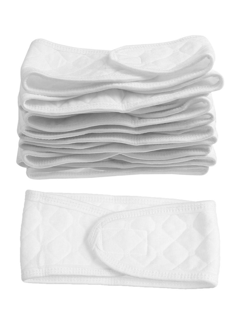 SOLARAE Baby Umbilical Cord Belly Band Cotton Umbilical Cord Suitable for Newborn Babies 10Pcs (White) - Image 1