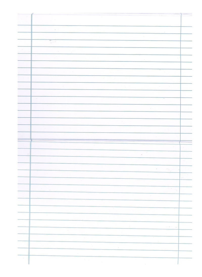 Navneet - 5-Piece A4 Size Single Line With Two Side Margin Exercise Book 200 Pages With PVC Cover - Image 1