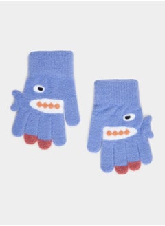 Styli Cartoon Dinosaur Pattern Warm Gloves  - Image 1